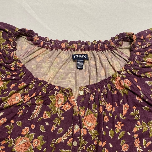 Chaps Women's Multi Color Top Shirt Size 3X - Picture 9 of 11
